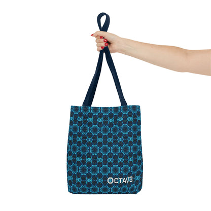 Octav3 Geometric Frequency Tote Bag - OCTAVE Pattern All-Over Print