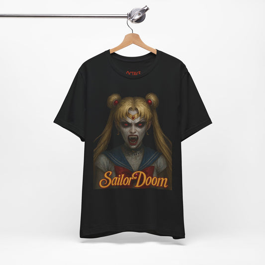 Sailor Doom Graphic Tee | Unisex Jersey T-Shirt, Horror Shirt, Festival Wear, Gift for Fans, Trendy Streetwear