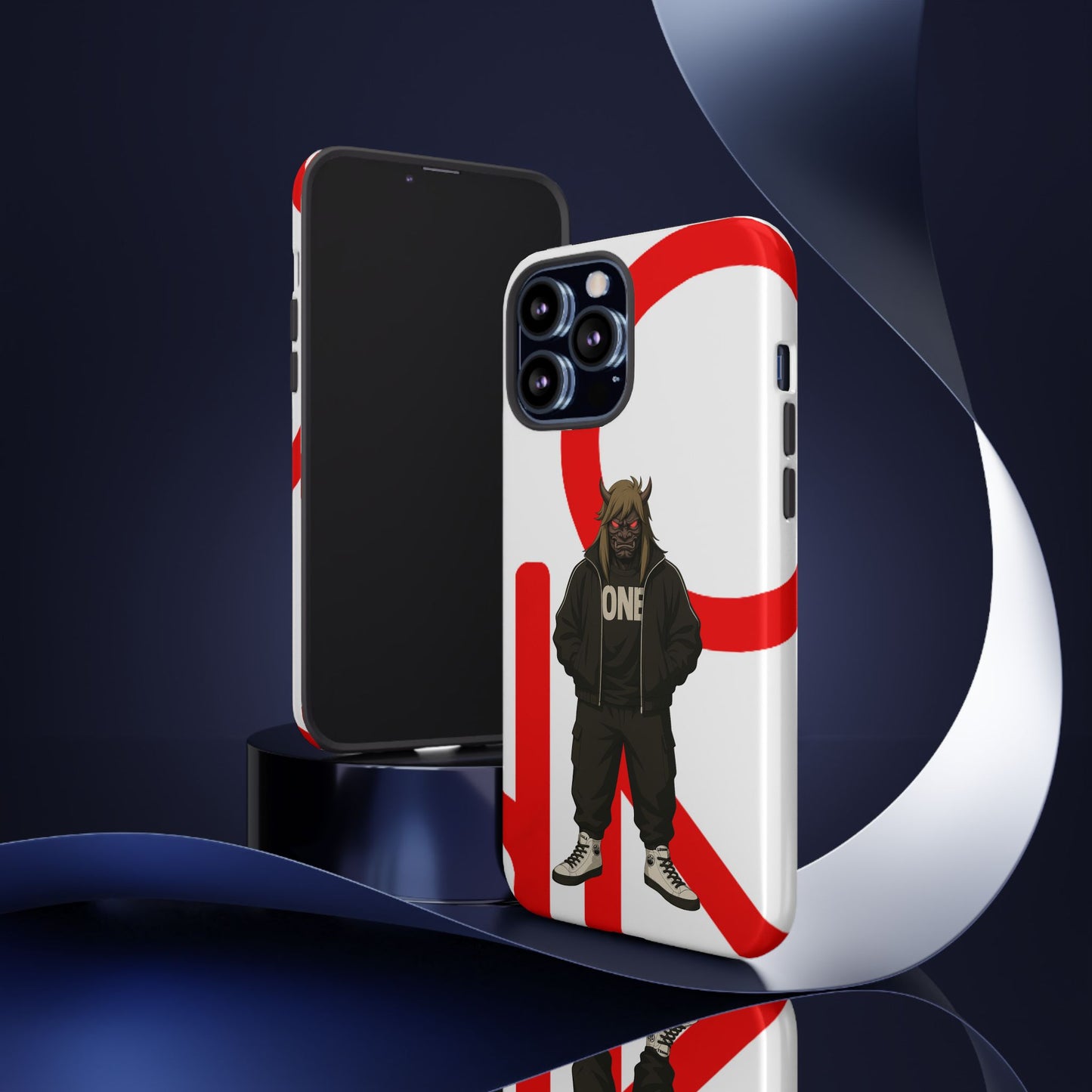 OCTAV3 ONE — Street Samurai Red Phone Case