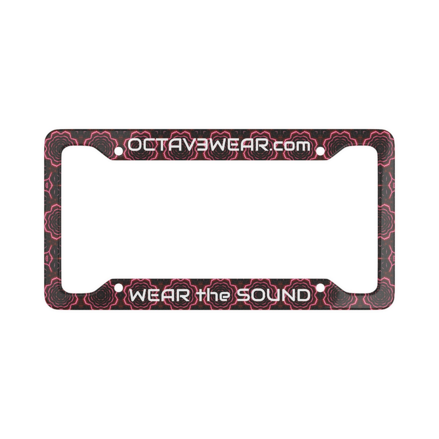 OCTAV3WEAR License Plate Frame – “Wear the Sound”