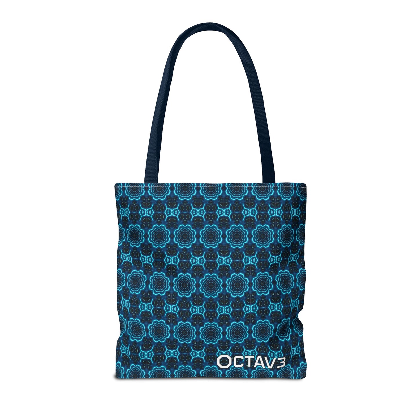 Octav3 Geometric Frequency Tote Bag - OCTAVE Pattern All-Over Print