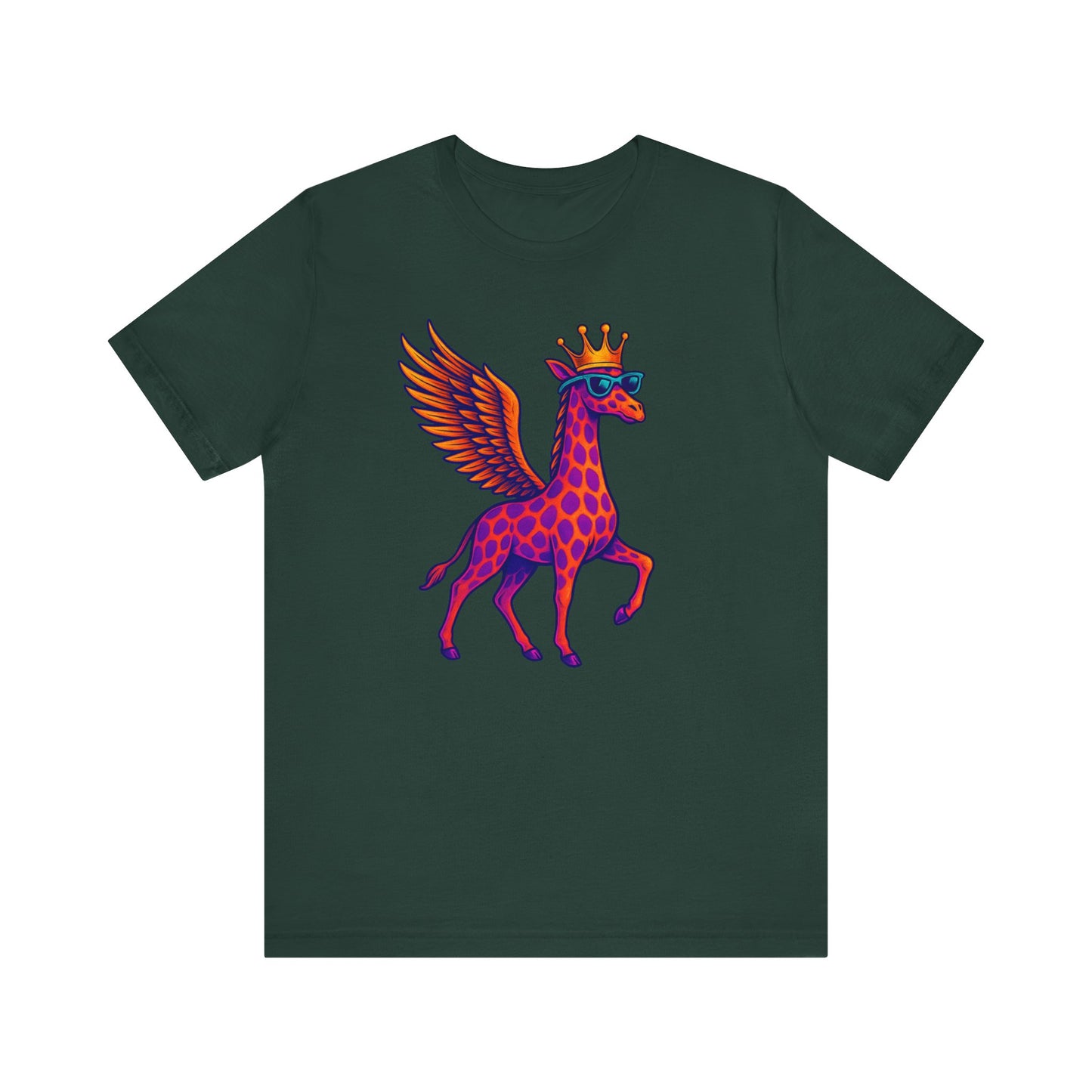 GFLY Royal T-Shirt | Crowned Flying Giraffe Graphic Tee