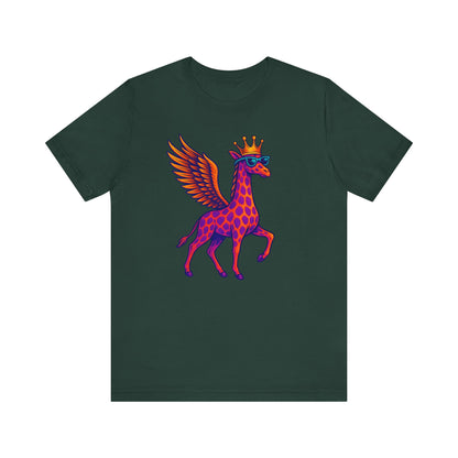 GFLY Royal T-Shirt | Crowned Flying Giraffe Graphic Tee