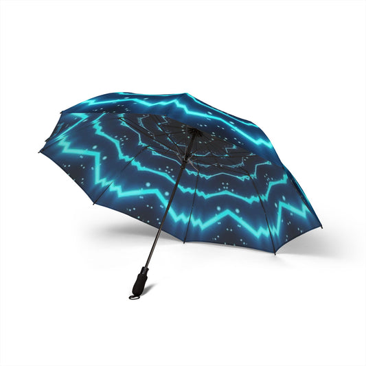 OCTAV3 “Frequency Emblem” Umbrella – Turquoise Glow