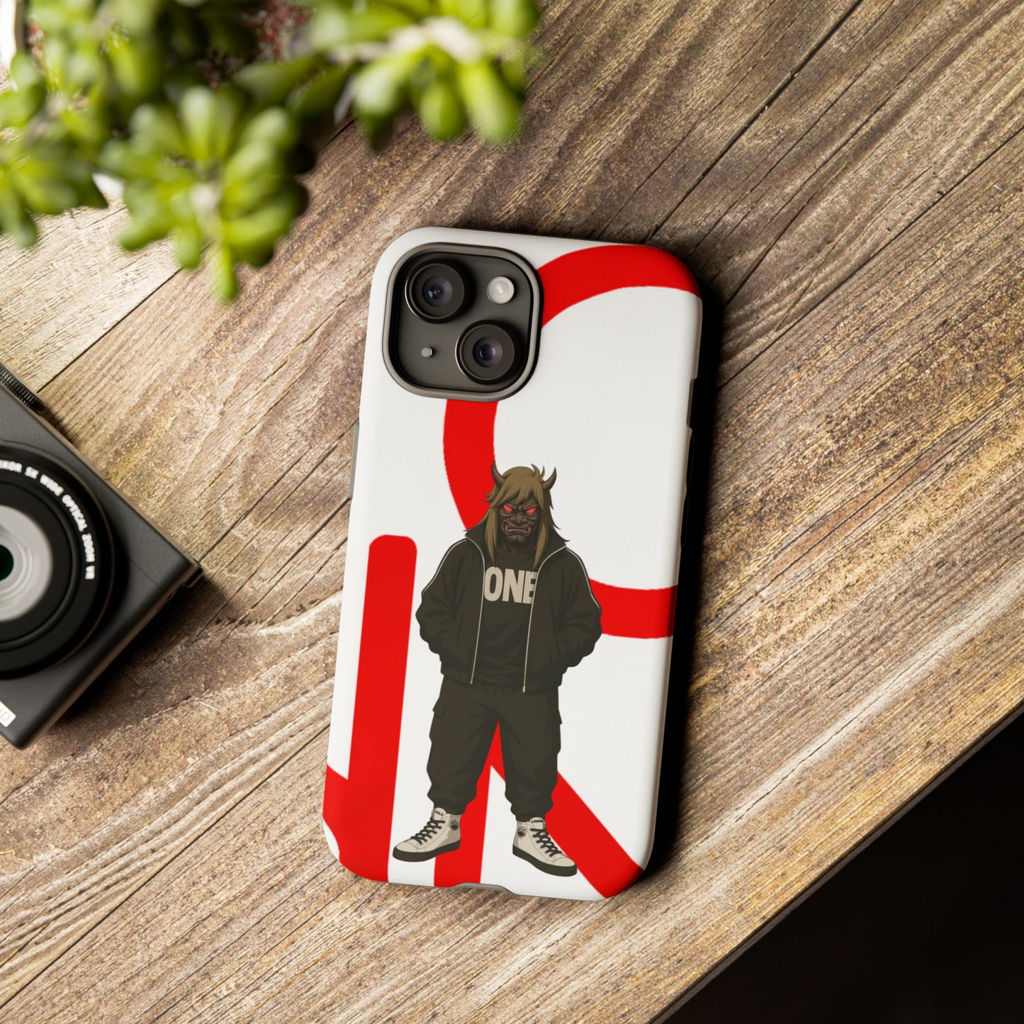 OCTAV3 ONE — Street Samurai Red Phone Case