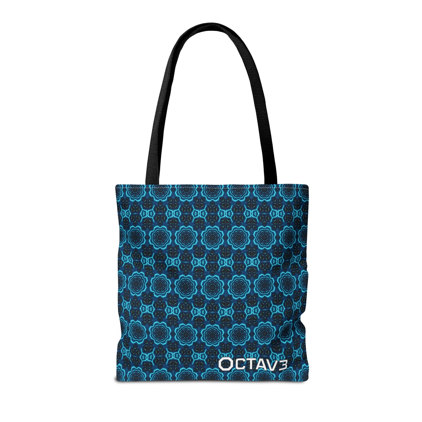 Octav3 Geometric Frequency Tote Bag - OCTAVE Pattern All-Over Print