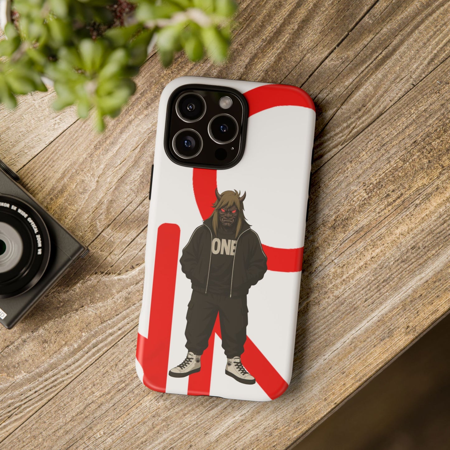 OCTAV3 ONE — Street Samurai Red Phone Case