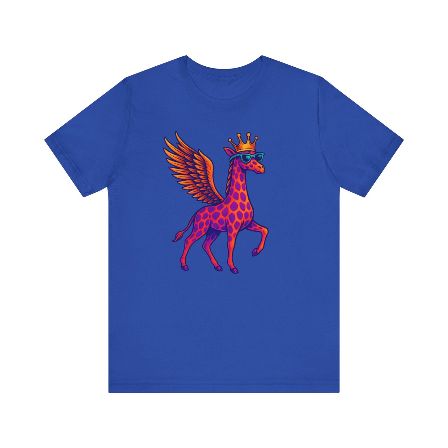 GFLY Royal T-Shirt | Crowned Flying Giraffe Graphic Tee