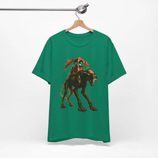 Gamori Beast Rider T‑Shirt — Fantasy Lion Mount Graphic Tee