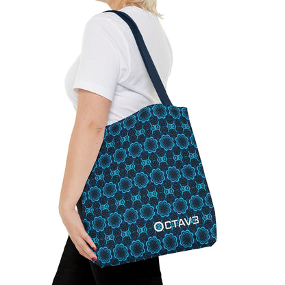 Octav3 Geometric Frequency Tote Bag - OCTAVE Pattern All-Over Print