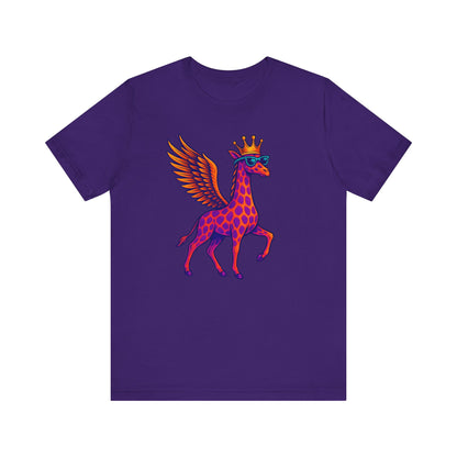 GFLY Royal T-Shirt | Crowned Flying Giraffe Graphic Tee