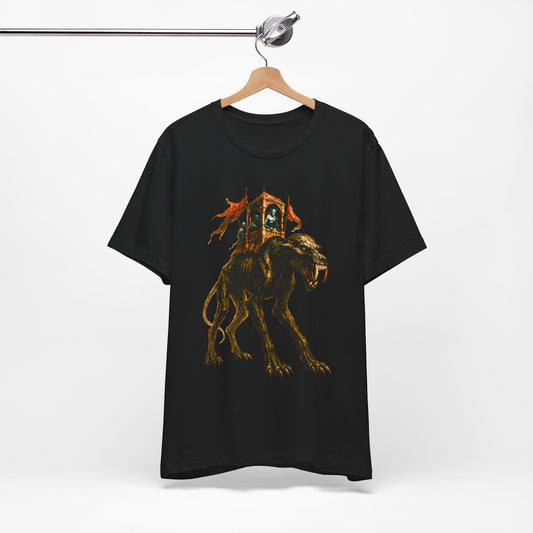 Gamori Beast Rider T‑Shirt — Fantasy Lion Mount Graphic Tee