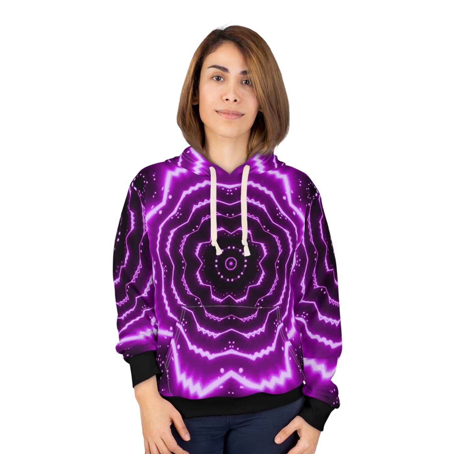 OCTAV3 “Purple Frequency” Hoodie — Custom Design • Electric Elegance Redefined