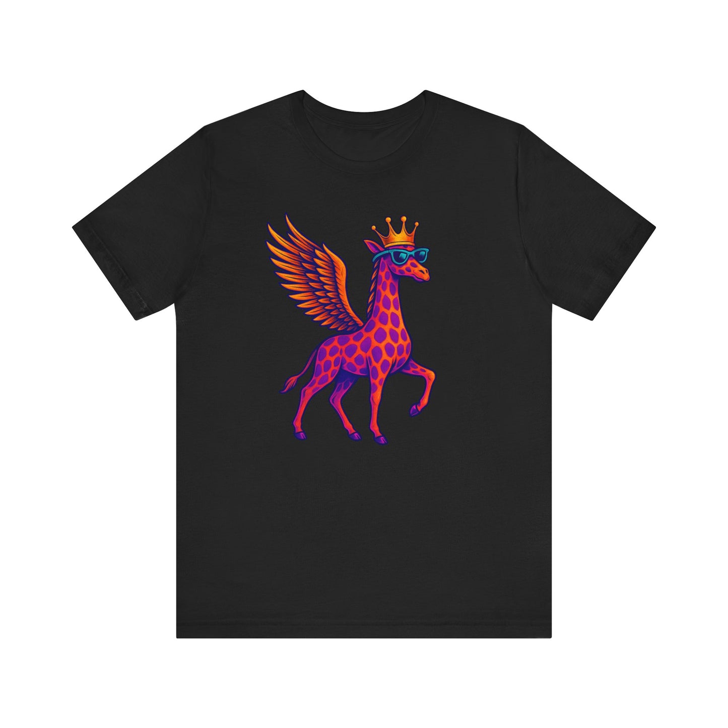 GFLY Royal T-Shirt | Crowned Flying Giraffe Graphic Tee