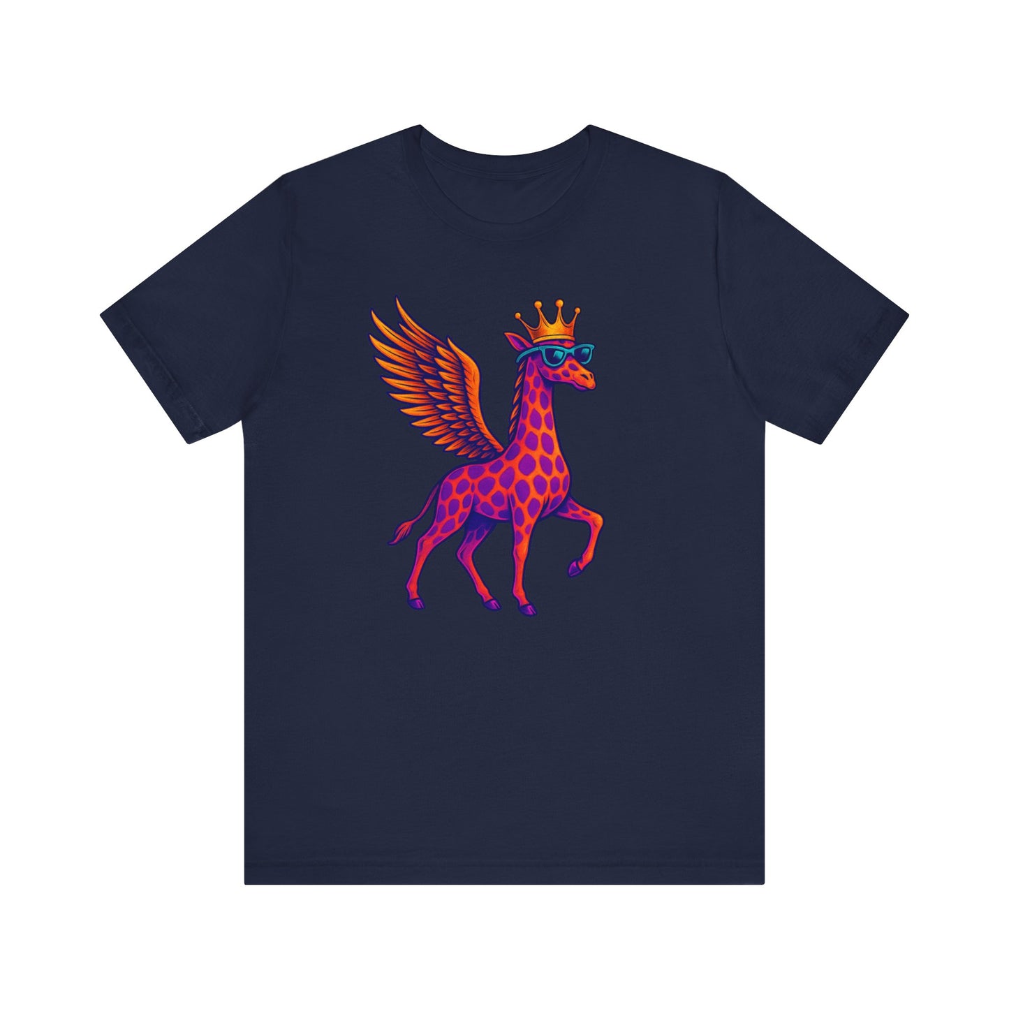 GFLY Royal T-Shirt | Crowned Flying Giraffe Graphic Tee