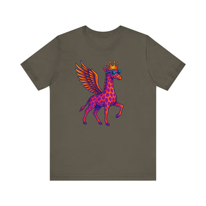 GFLY Royal T-Shirt | Crowned Flying Giraffe Graphic Tee