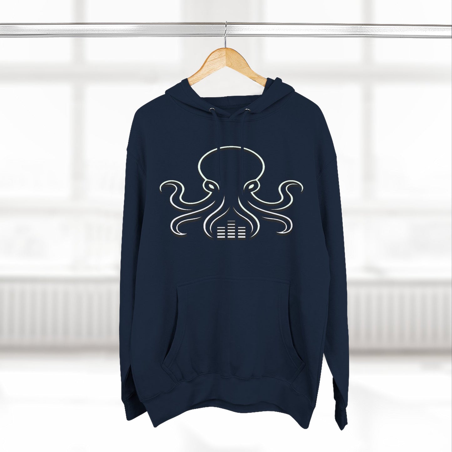 Octav3 Audio Octopus Hoodie - Minimalist Music Producer Graphic Pullover
