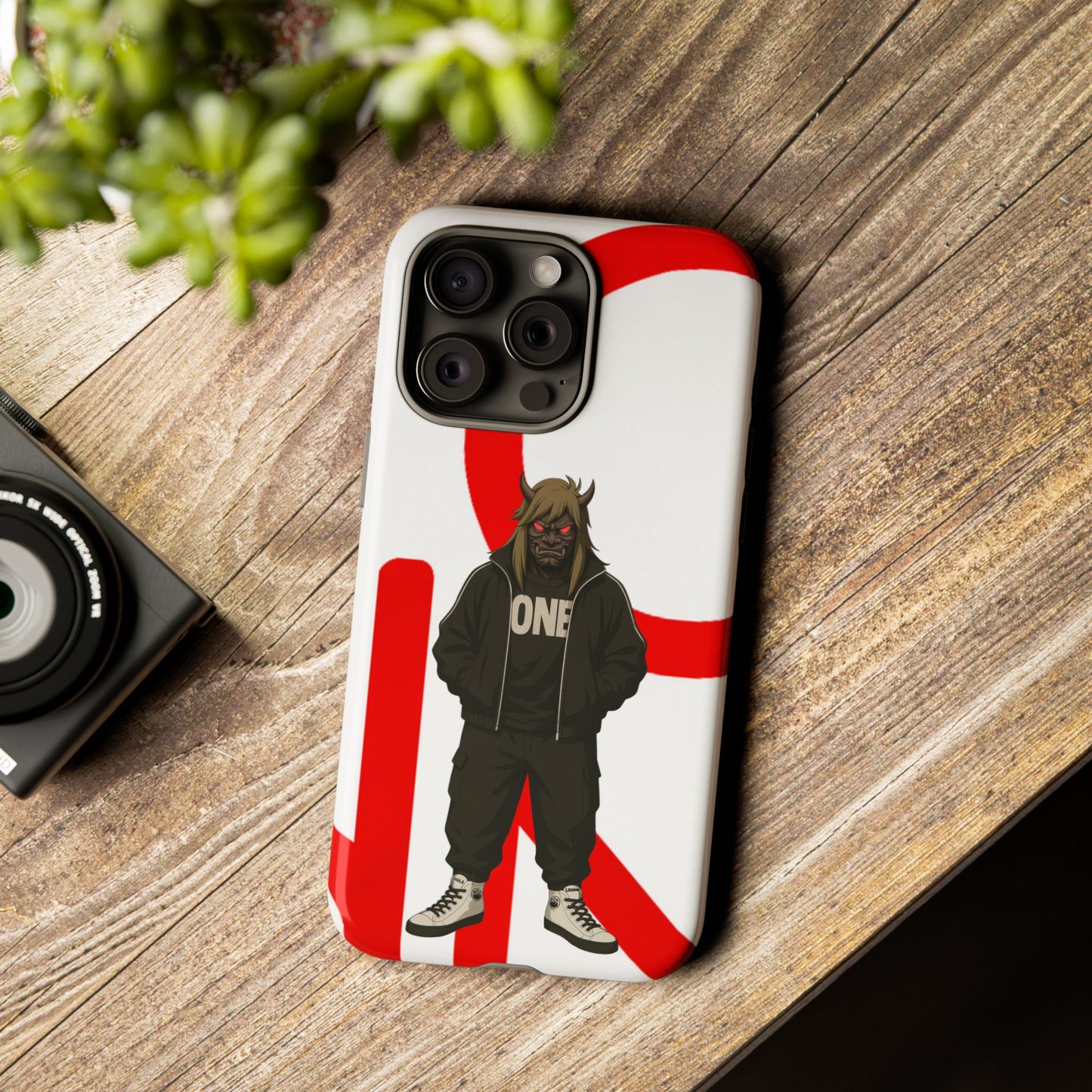 OCTAV3 ONE — Street Samurai Red Phone Case