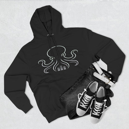 Octav3 Audio Octopus Hoodie - Minimalist Music Producer Graphic Pullover