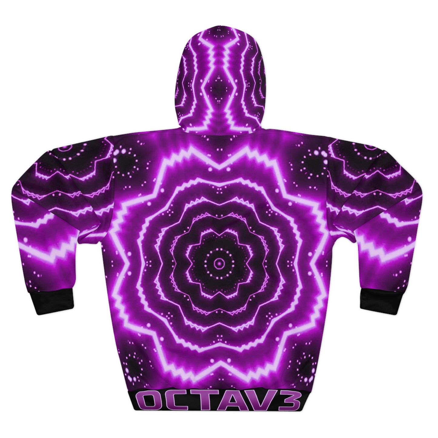 OCTAV3 “Purple Frequency” Hoodie — Custom Design • Electric Elegance Redefined