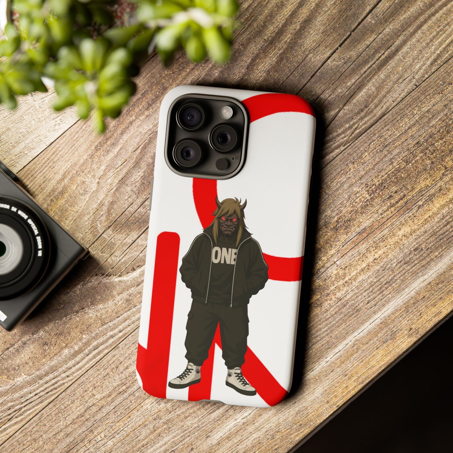 OCTAV3 ONE — Street Samurai Red Phone Case