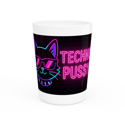 Techno PUSSY Shot Glass – National Cat Day Edition 🐾