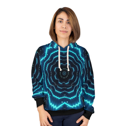 OCTAV3 “Turquoise Frequency” Hoodie — Custom Design • Electric Elegance in Motion