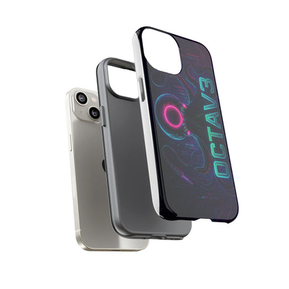 OCTAV3 Futuristic iPhone Case – Neon Octopus Design, Cyber Tech Vibe, Tough Protective Cover