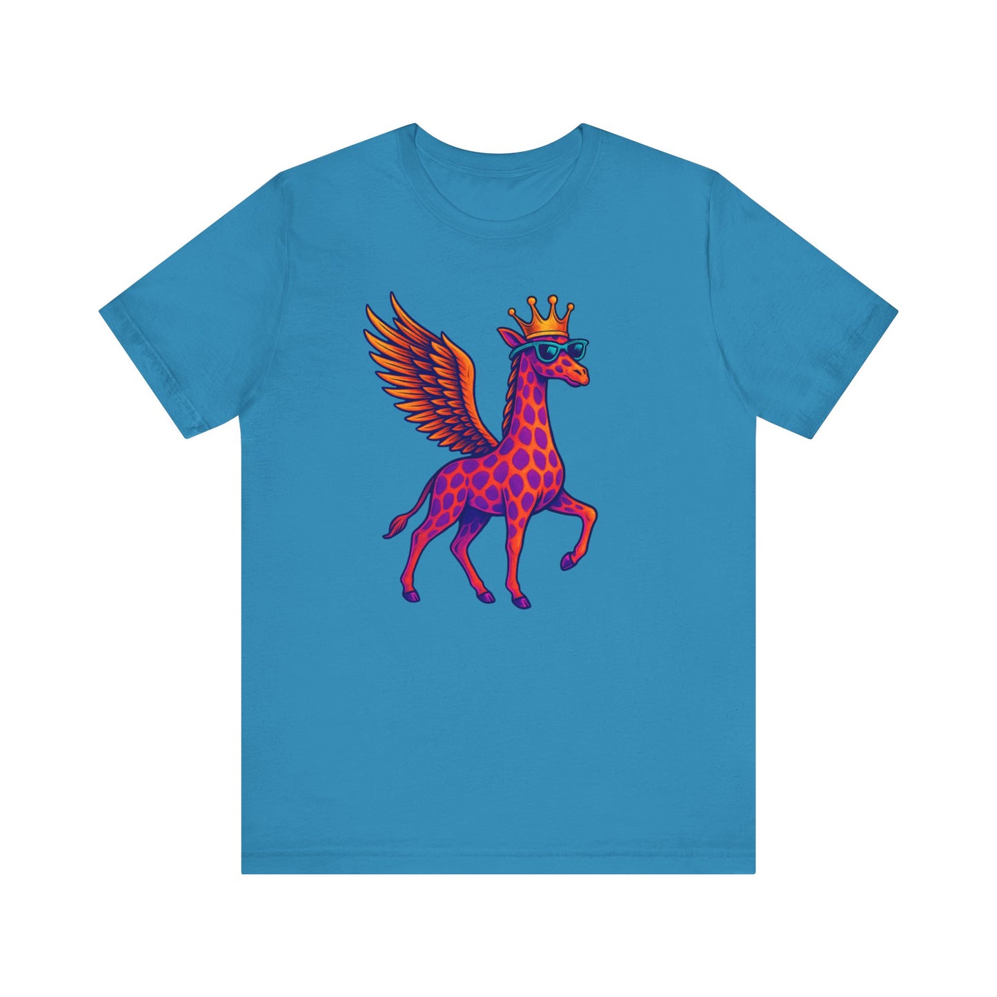 GFLY Royal T-Shirt | Crowned Flying Giraffe Graphic Tee