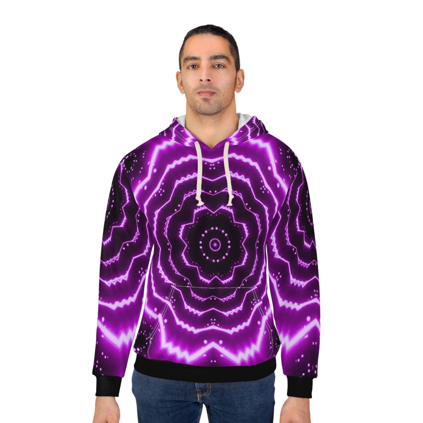 OCTAV3 “Purple Frequency” Hoodie — Custom Design • Electric Elegance Redefined