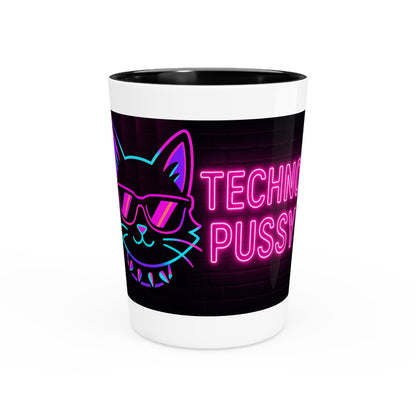 Techno PUSSY Shot Glass – National Cat Day Edition 🐾