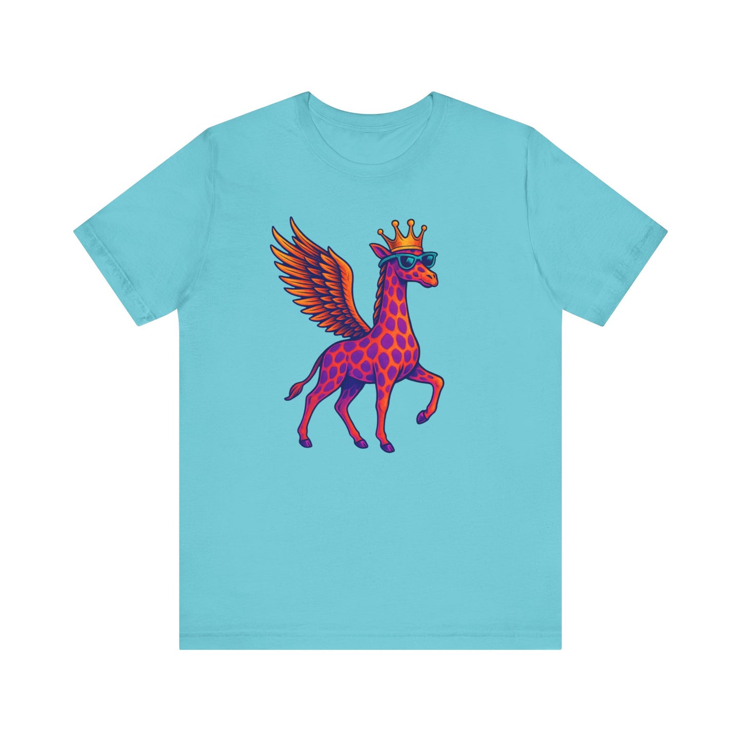 GFLY Royal T-Shirt | Crowned Flying Giraffe Graphic Tee