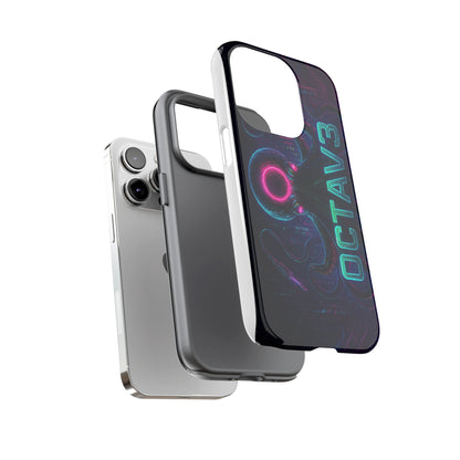OCTAV3 Futuristic iPhone Case – Neon Octopus Design, Cyber Tech Vibe, Tough Protective Cover