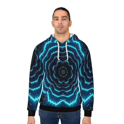 OCTAV3 “Turquoise Frequency” Hoodie — Custom Design • Electric Elegance in Motion