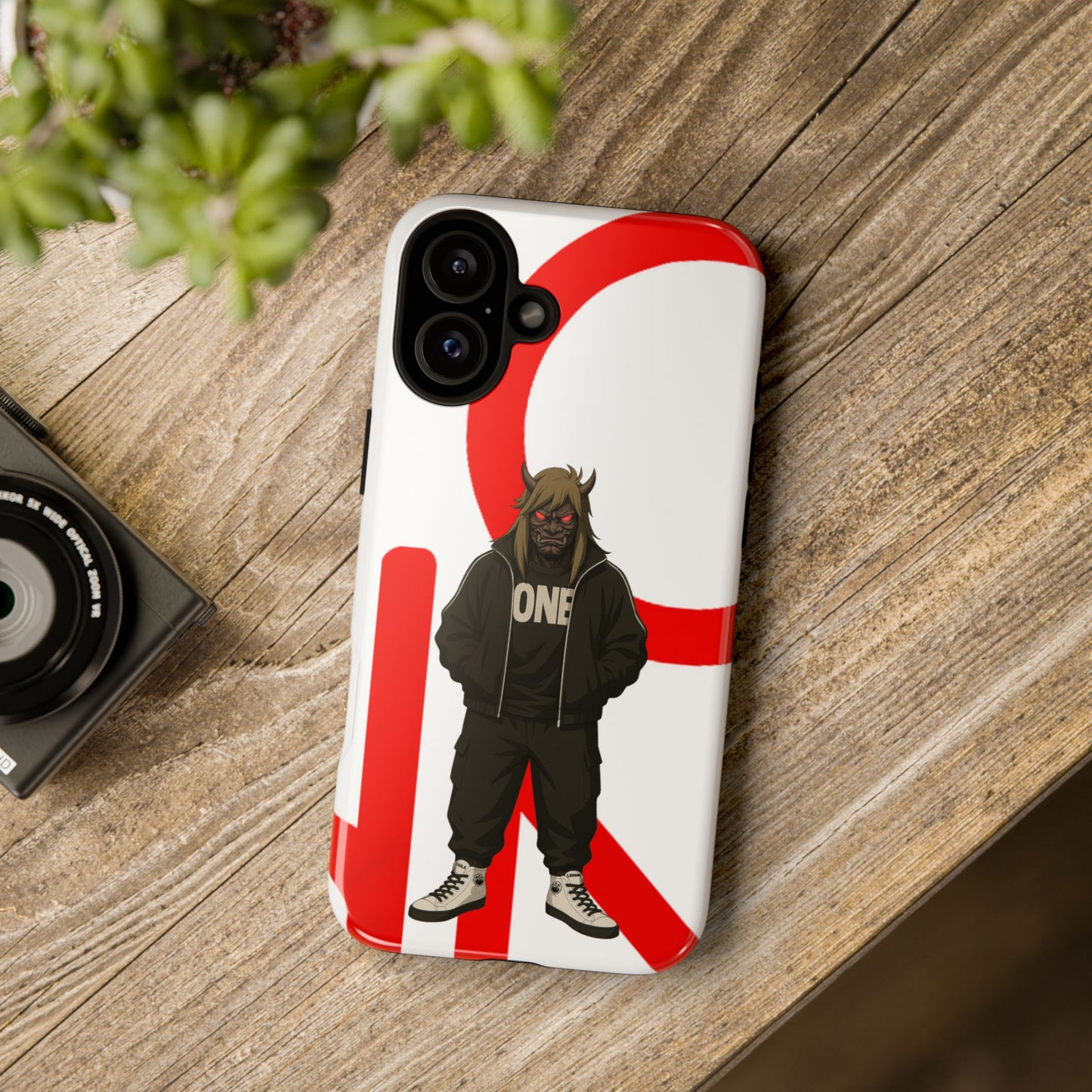 OCTAV3 ONE — Street Samurai Red Phone Case