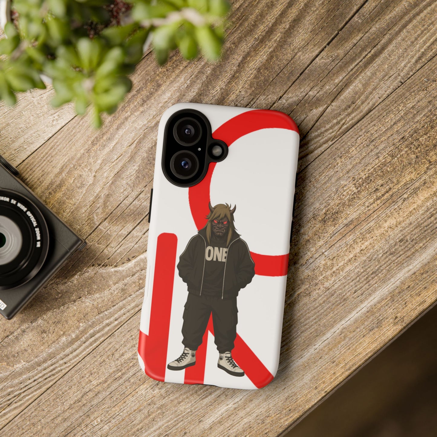 OCTAV3 ONE — Street Samurai Red Phone Case