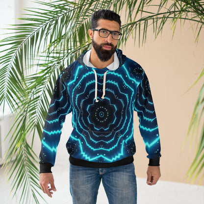 OCTAV3 “Turquoise Frequency” Hoodie — Custom Design • Electric Elegance in Motion