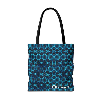 Octav3 Geometric Frequency Tote Bag - OCTAVE Pattern All-Over Print