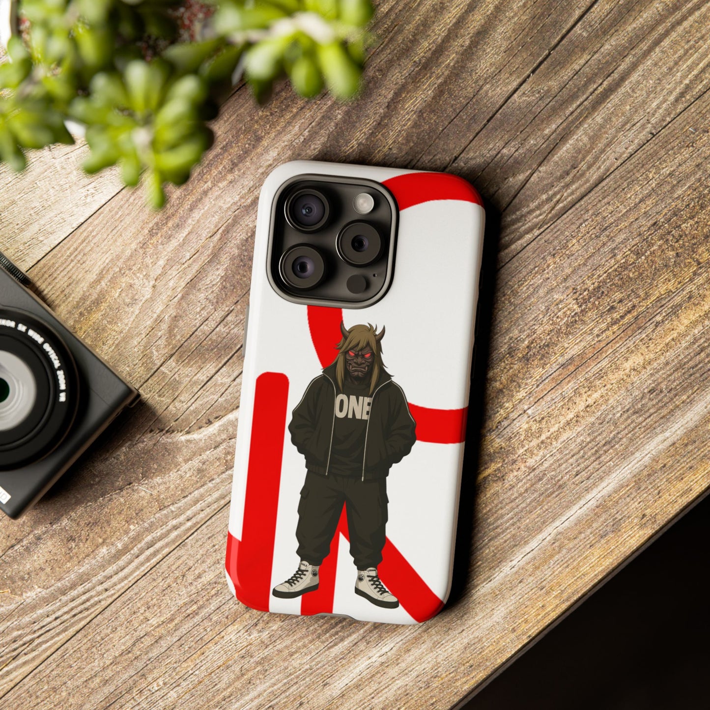 OCTAV3 ONE — Street Samurai Red Phone Case